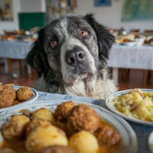 le chien et le boudin