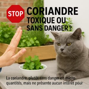 Est-ce que votre chat peut manger du coriandre