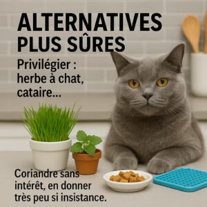 Coriandre et Chat font ils bon menage