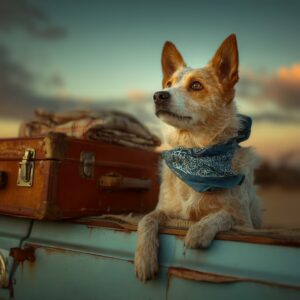 Rassurer un chien anxieux en voyage